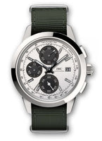 IWC Ingenieur Chronograph Custom Stainless Steel / Green-Rhodium / Calf (IW3808-CI)