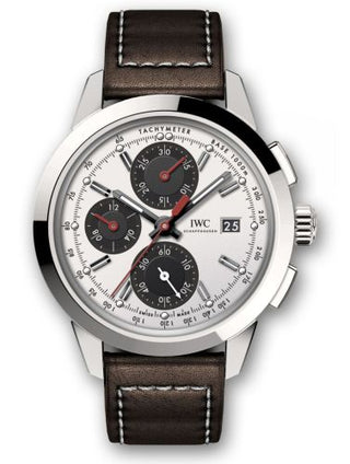 IWC - IW3808-CL  Ingenieur Chronograph Custom Stainless Steel / Silver-Black-Red / Calf