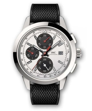 IWC - IW3808-CN  Ingenieur Chronograph Custom Stainless Steel / Silver-Black-Red / Rubber