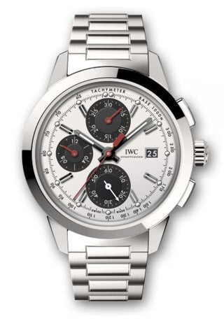 IWC - IW3808-CO  Ingenieur Chronograph Custom Stainless Steel / Silver-Black-Red / Bracelet