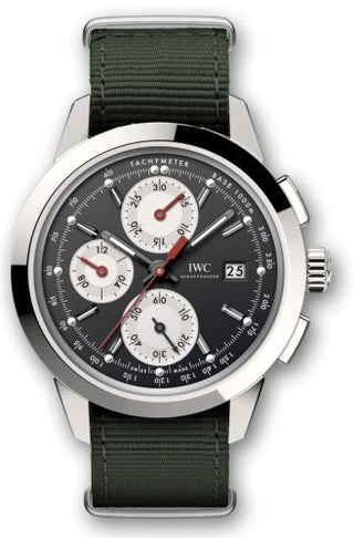 IWC - IW3808-DI  Ingenieur Chronograph Custom Stainless Steel / Black-Silver-Red / NATO