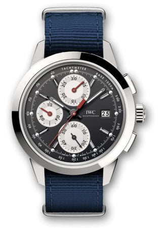 IWC - IW3808-DJ  Ingenieur Chronograph Custom Stainless Steel / Black-Silver-Red / NATO