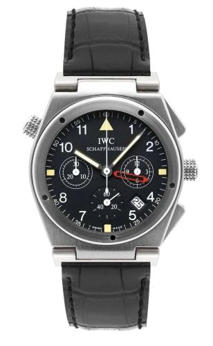 IWC - IW3815-01  Ingenieur Mecaquartz Chronograph Alarm Stainless Steel / Black / Strap