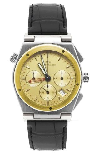 IWC - IW3815-05  Ingenieur Mecaquartz Chronograph Alarm Stainless Steel / Yellow Gold / Champagne / Strap