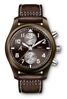 IWC Pilot's Watch Chronograph Mecaquartz Yellow Gold / Black / Strap (IW3880-05)