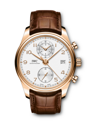 IWC - IW3903-01  Portugieser Chronograph Classic Red Gold / Silver