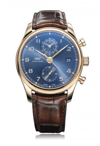 IWC - IW3903-05  Portugieser Chronograph Classic Red Gold / Blue / Bucherer