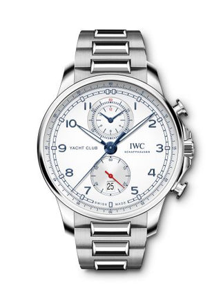 IWC - IW3907-02  Portugieser Yacht Club Chronograph Stainless Steel / Silver / Bracelet