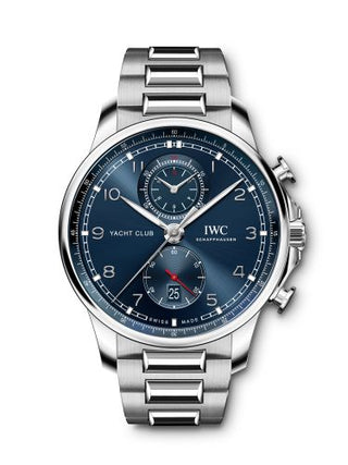 IWC - IW3907-01  Portugieser Yacht Club Chronograph Stainless Steel / Blue / Bracelet