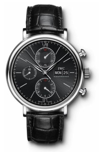 IWC - IW3910-02  Portofino Chronograph Stainless Steel / Black