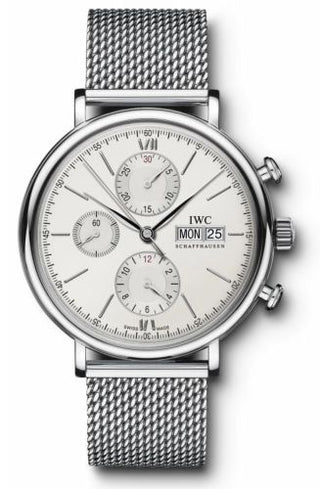 IWC - IW3910-05  Portofino Chronograph Stainless Steel / Silver / Mesh