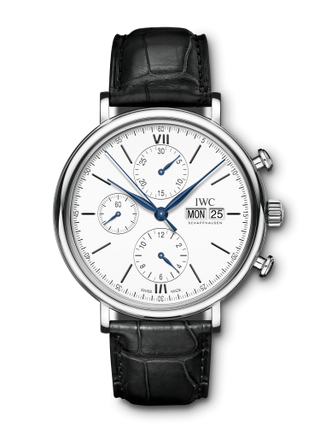 IWC - IW3910-24  Portofino Chronograph 150 Years Stainless Steel / White