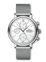 IWC Portofino Chronograph Stainless Steel / Silver  / Milanese (IW3910-28)