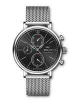 IWC Portofino Automatic Stainless Steel / Black / Short Milanese (IW3910-30)