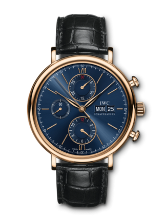 IWC - IW3910-35  Portofino Chronograph Red Gold / Blue