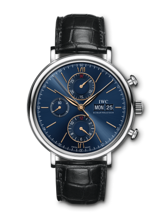 IWC - IW3910-36  Portofino Chronograph Stainless Steel / Blue