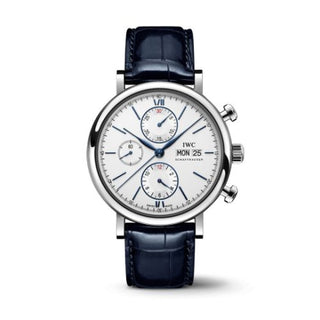 IWC - IW3910-37  Portofino Chronograph Stainless Steel / Silver - Blue