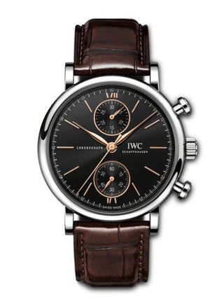 IWC - IW3914-04  Portofino Chronograph 39 Stainless Steel / Black