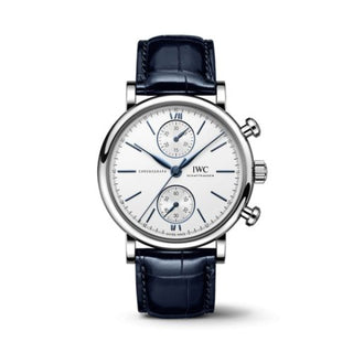 IWC - IW3914-07  Portofino Chronograph 39 Stainless Steel / Silver - Blue