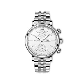 IWC - IW3915-03  Portofino Chronograph 39 Stainless Steel / Silver / Bracelet