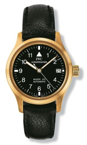 IWC - IW4421-03  Lady Pilot's Watch Mark XII Yellow Gold / Black / Strap