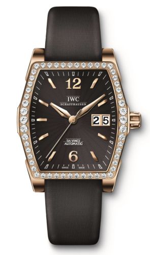 IWC - IW4523-22  Da Vinci Automatic Midsize Rose Gold / Diamond / Black