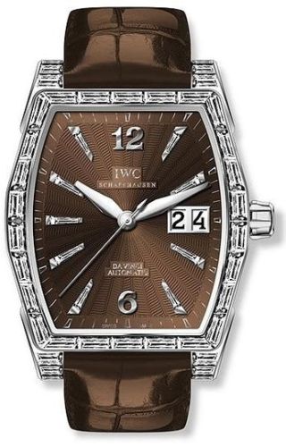 IWC - IW4523-32  Da Vinci Automatic Midsize White Gold / Baguette / Chocolate