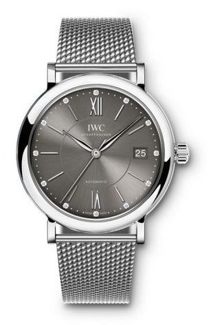 IWC - IW4581-10  Portofino Automatic 37 Stainless Steel / Ardoise / Milanese