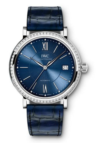 IWC - IW4581-11  Portofino Automatic 37 Stainless Steel / Diamond / Blue