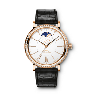 IWC - IW4590-09  Portofino Automatic Moon Phase 37 Red Gold / Diamond / Silver