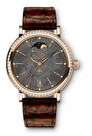 IWC - IW4590-03  Portofino Automatic Moon Phase 37 Red Gold  / Black MOP