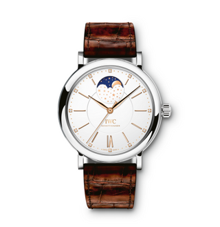 IWC - IW4590-11  Portofino Automatic Moon Phase 37 Stainless Steel / Silver