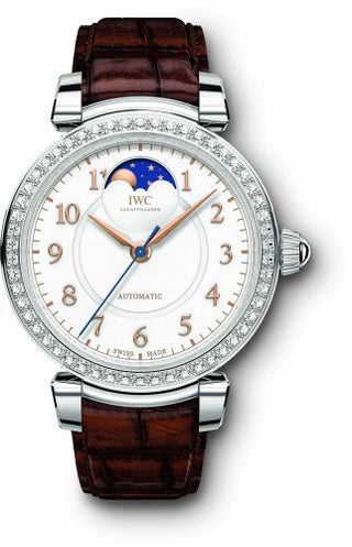 IWC - IW4593-07  Da Vinci 36 Moonphase Stainless Steel / Diamond / Silver