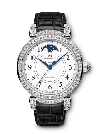 IWC - IW4593-09  Da Vinci 36 Moonphase "150 Years" White Gold / Diamond / White