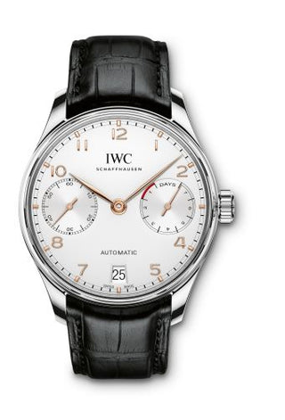 IWC - IW5007-04  Portugieser Automatic 5007 Stainless Steel / Silver - Gold Numerals