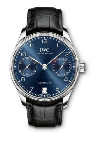 IWC - IW5007-10  Portugieser Automatic 5007 Stainless Steel / Blue