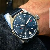 IWC - IW5010-08  Big Pilot's Watch Stainless Steel / Blue / London Boutique