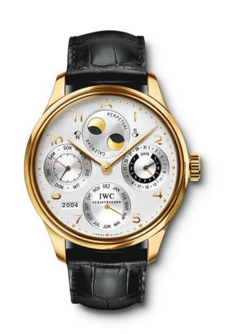 IWC - IW5021-05  Portuguese Perpetual Calendar 5021 Yellow Gold / Silver