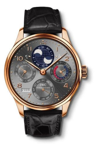 IWC - IW502123  Portuguese Perpetual Calendar 5021 Red Gold / Ardoise