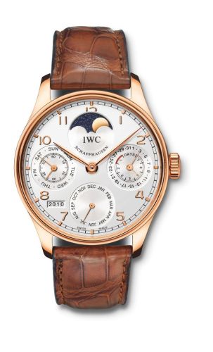 IWC - IW5022-13  Portuguese Perpetual Calendar 5022 Rose Gold / Silver 