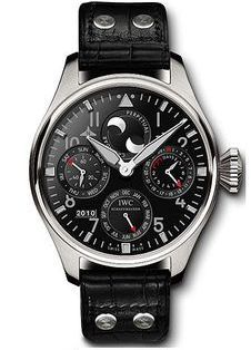 IWC - IW5026-21  Big Pilot Perpetual Calendar Stainless Steel / Black / Zegg & Cerlati