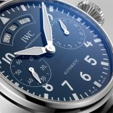 IWC - IW5027-08  Big Pilot’s Watch Annual Calendar "150 Years" Stainless Steel / Blue