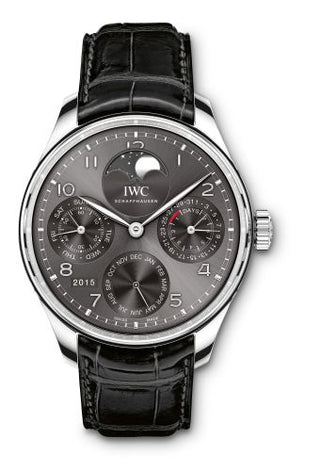 IWC - IW5033-01  Portugieser Perpetual Calendar Single Moon White Gold / Ardoise