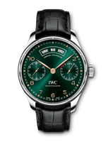 IWC Portugieser Tourbillon Hand-Wound White Gold / Green /  Middle East (IW5035-10)