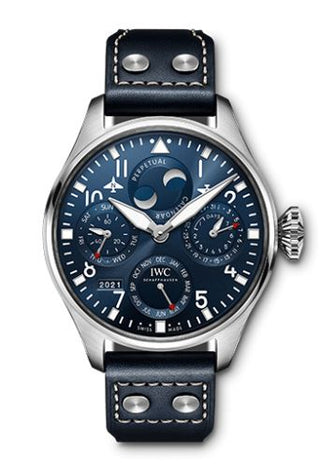 IWC - IW5036-05  Big Pilot's Watch Perpetual Calendar Stainless Steel / Blue