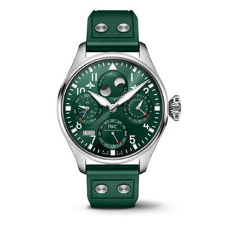 IWC - IW5036-08  Big Pilot's Watch Perpetual Calendar Stainless Steel / Green