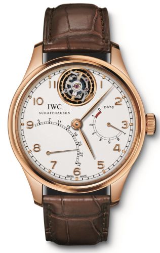 IWC - IW5044-02  Portuguese Tourbillon Mystère Rétrograde Red Gold / Silver