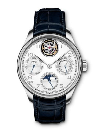 IWC - IW5045-05  Portuguese Perpetual Calendar Tourbillon Platinum / Silver