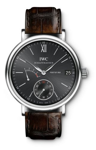 IWC - IW5101-02  Portofino Hand-Wound Eight Days Stainless Steel / Black