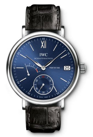 IWC - IW5101-06  Portofino Hand-Wound Eight Days Stainless Steel / Blue